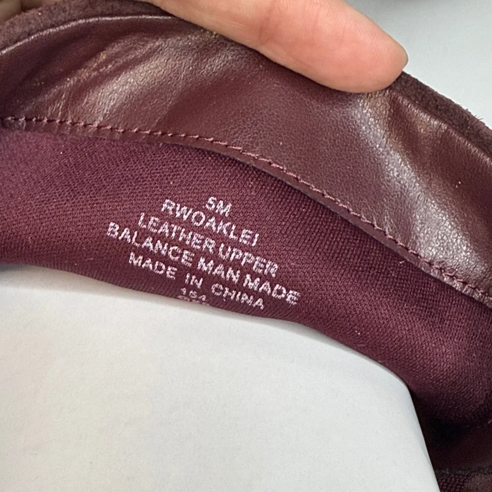Rockport Women's Okaeli Zipper Booties- Dark Wine Suede- Size 5M